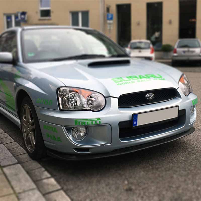 Frontansicht Subaru Impreza foliert